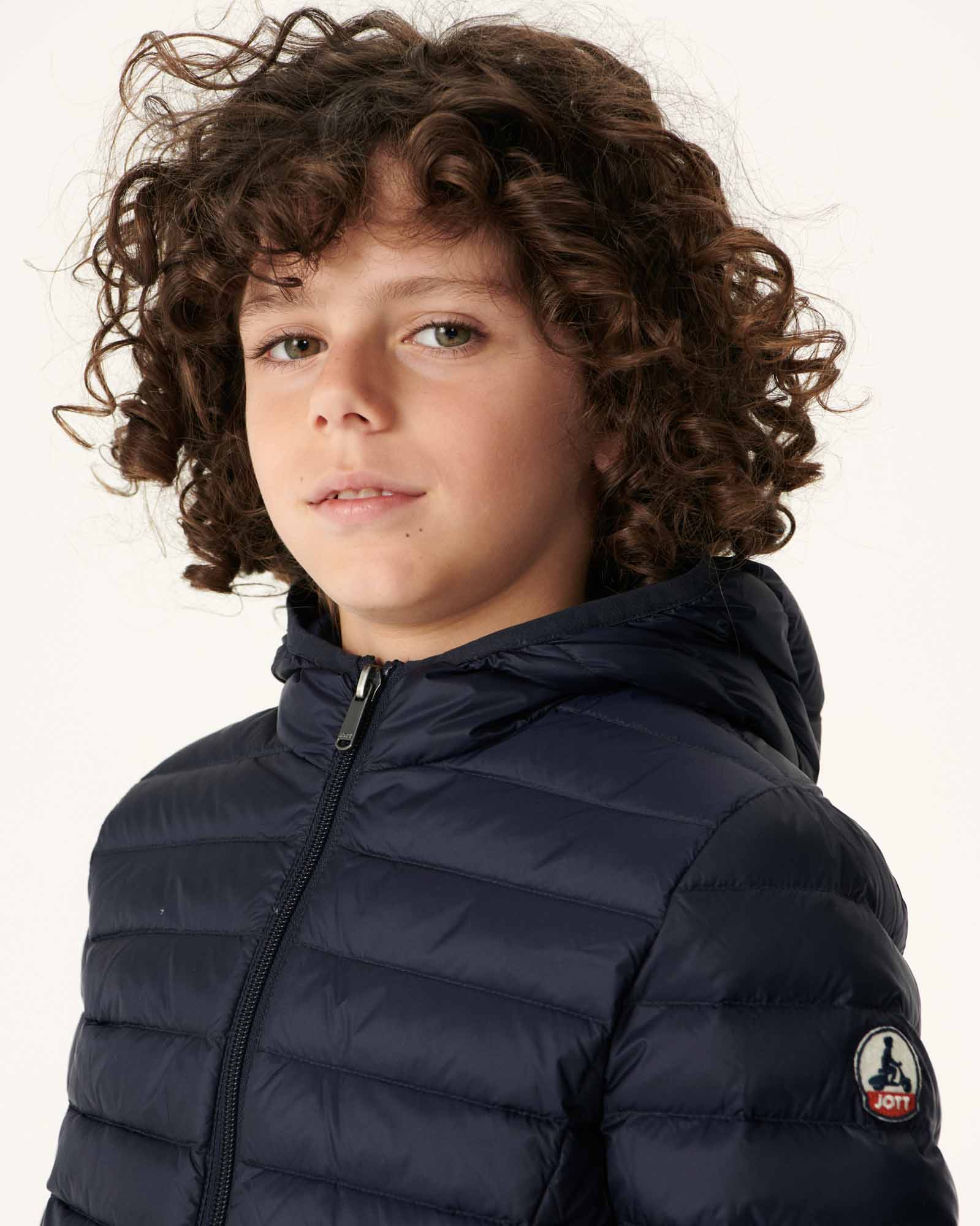 Doudoune légère à capuche enfant Marine Hugo