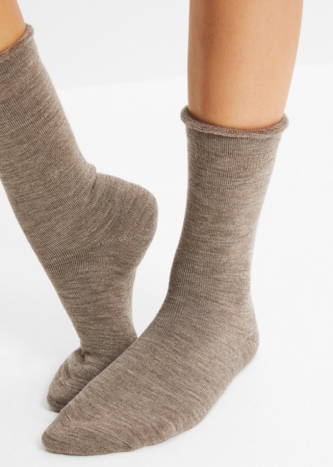Thermo Socken (4er Pack) mit Umschlagbündchen und Innenfrottee