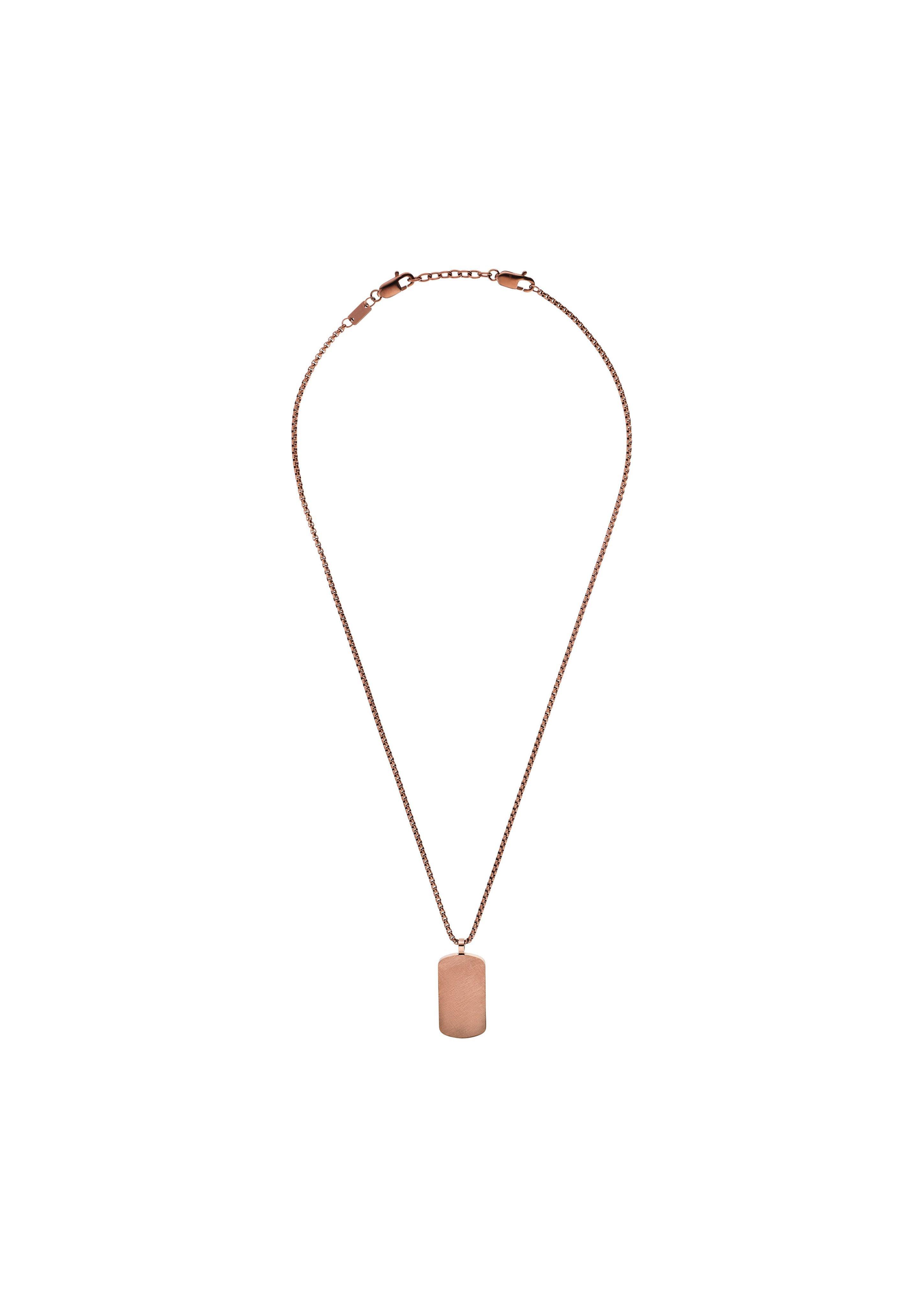 Dog-Tag-Kette in Kupfer  6009615-95B0