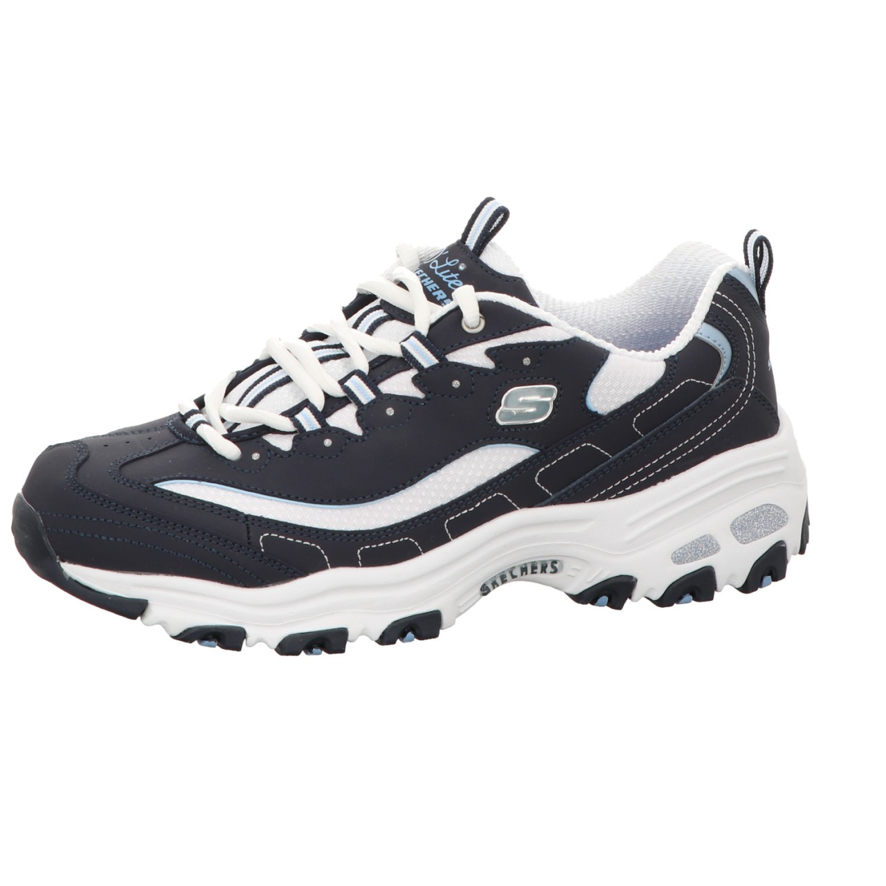 SKECHERS Freizeit Schnürer blau D`LITES BIGGEST FAN