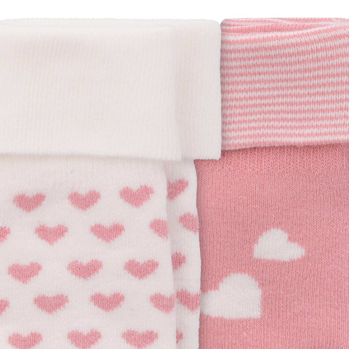 2 Paar Newborn Socken mit Frottee-Ausstattung