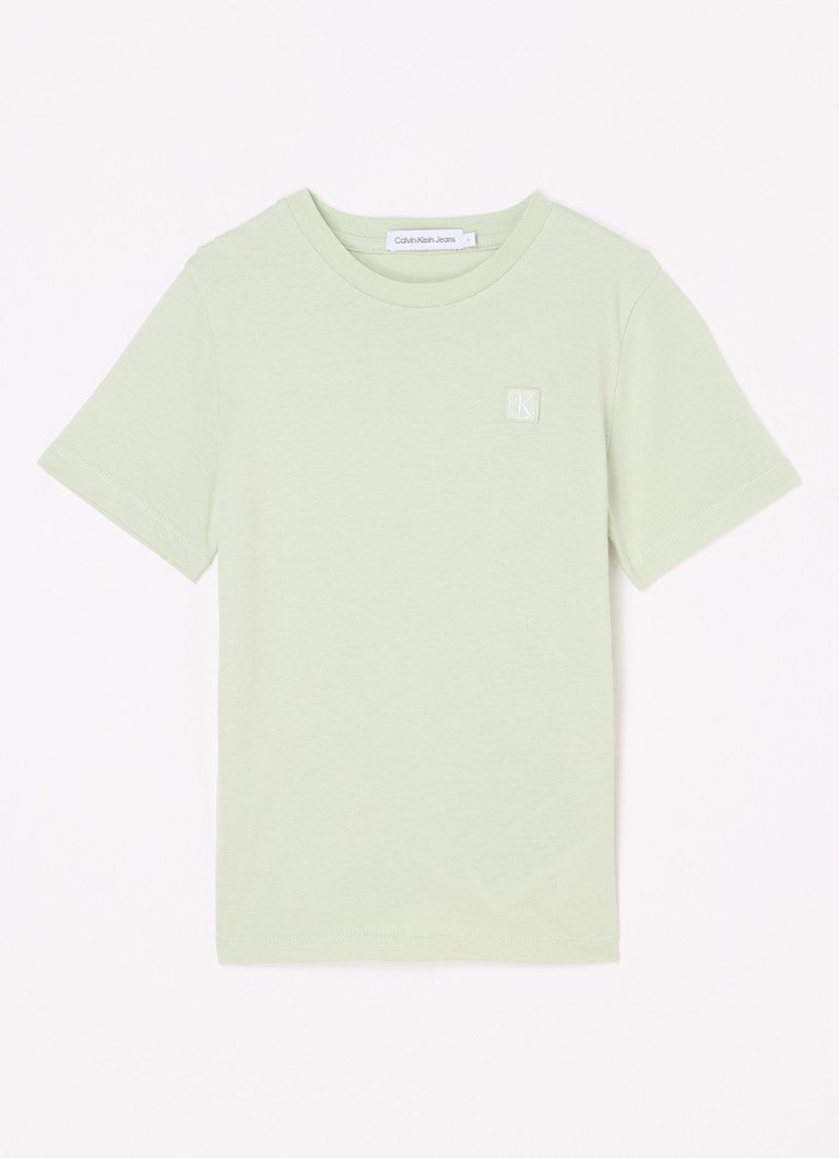 Tricou Calvin Klein cu logo brodat