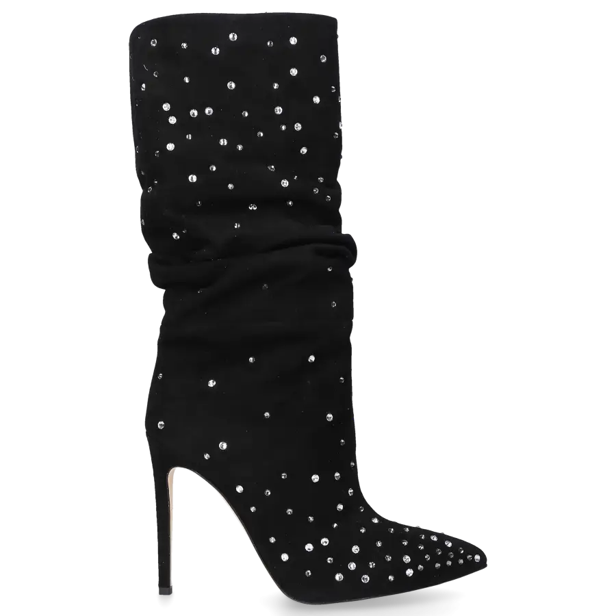 Paris Texas - Stiefel HOLLY SLOUCHY 85 Strass - schwarz