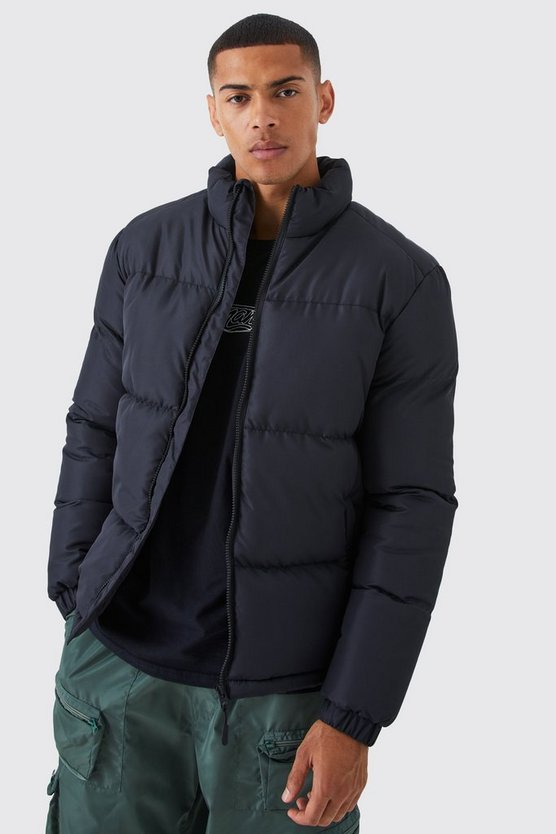 Steppjacke mit Trichterkragen