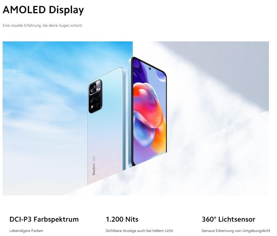 Xiaomi Redmi Note 11 Pro+ 5G 8+128GB Handy (6,67 Zoll, 128 GB Speicherplatz, 108 MP MP Kamera)