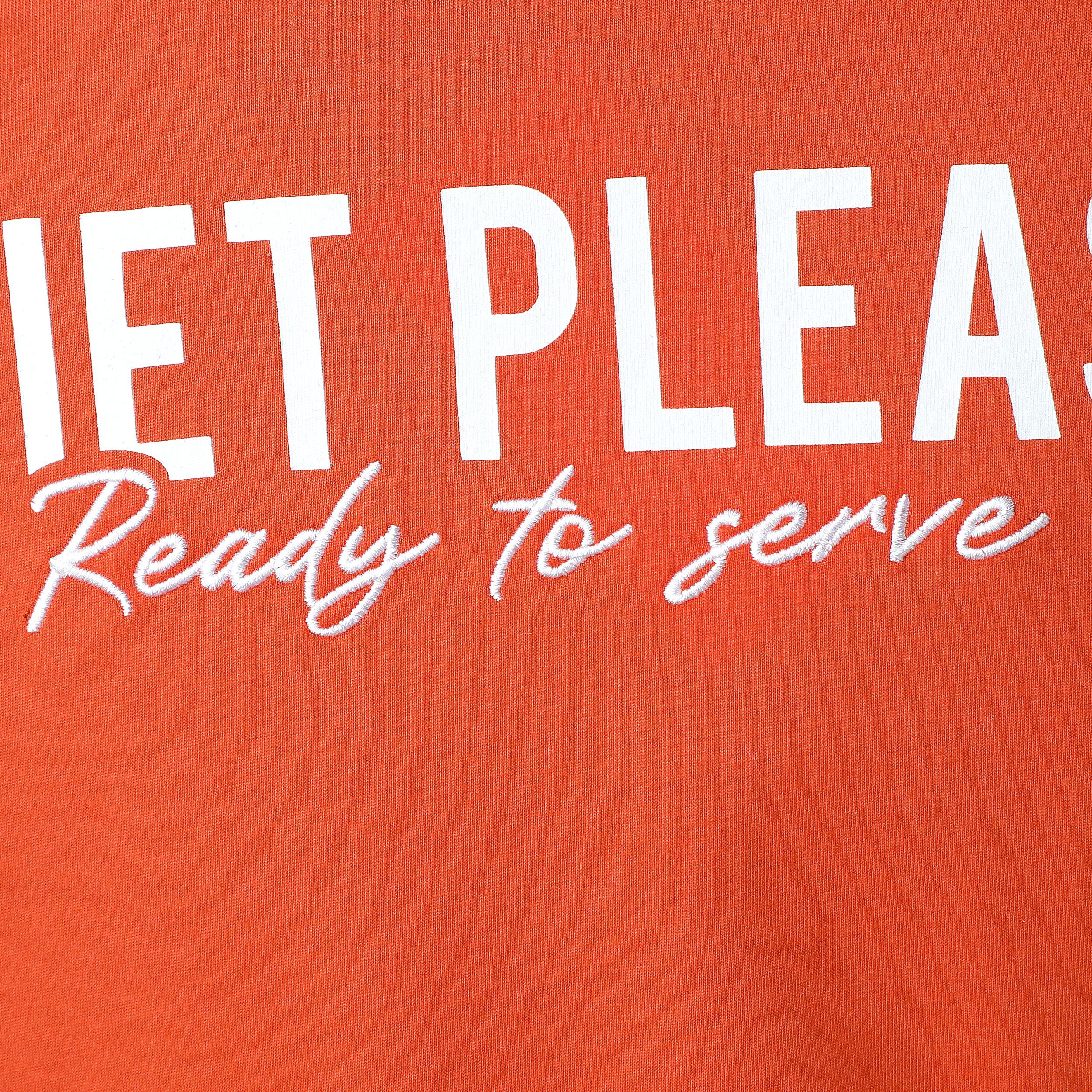 Ready To Serve T-Shirt Herren - Orange, Weiß