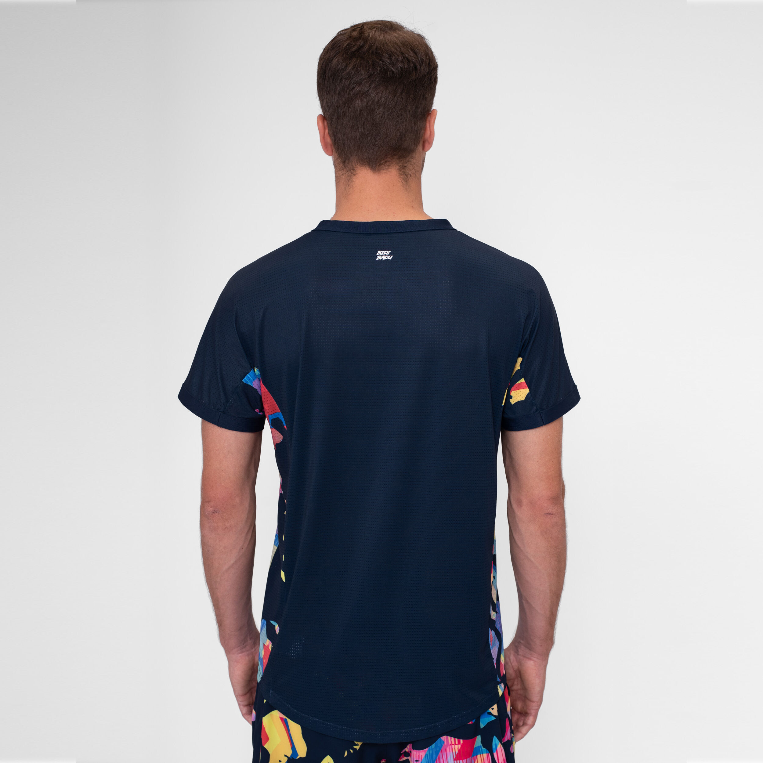 Wild Arts V-Neck T-Shirt Herren - Dunkelblau, Mehrfarbig