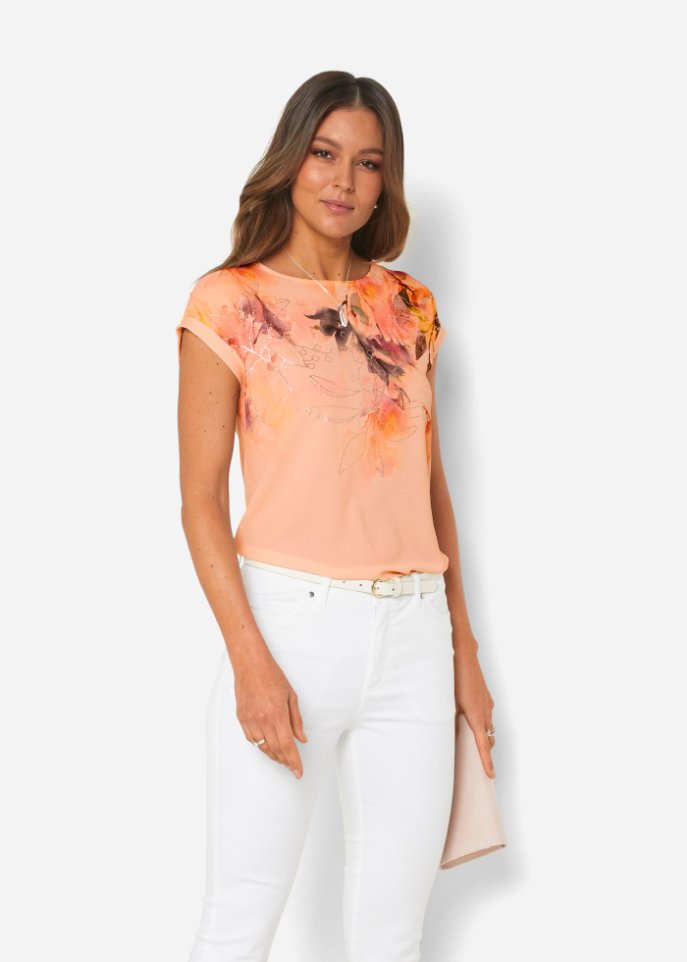 Blusenshirt mit Blumen-Print