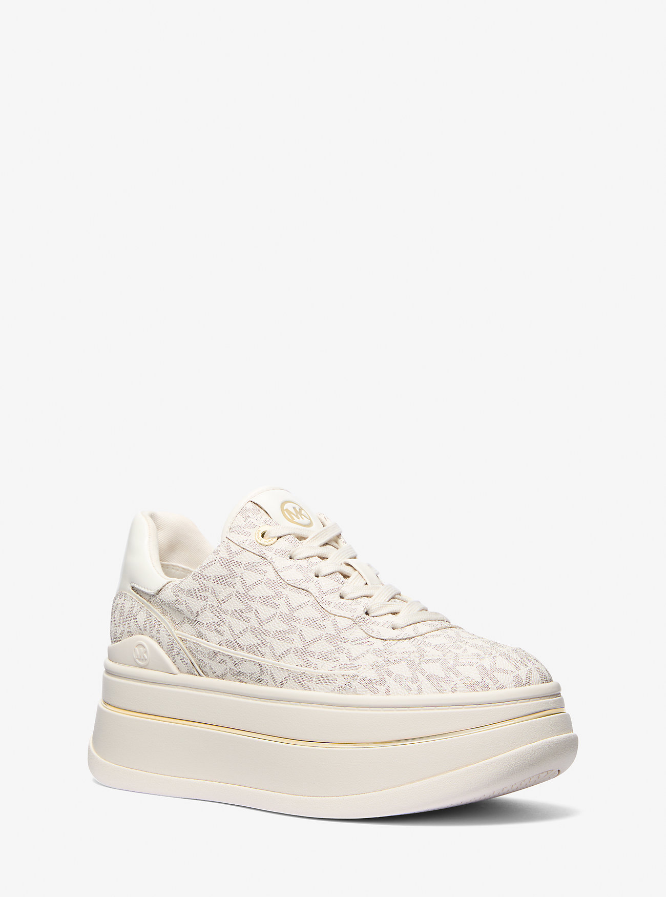 Hayes Signature Logo Platform Sneaker - VANILLA