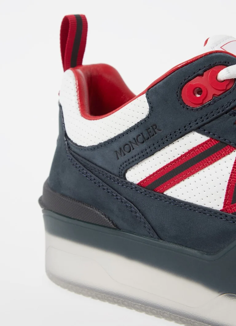 Sneakers basse Moncler Pivot in pelle con dettagli in nabuk
