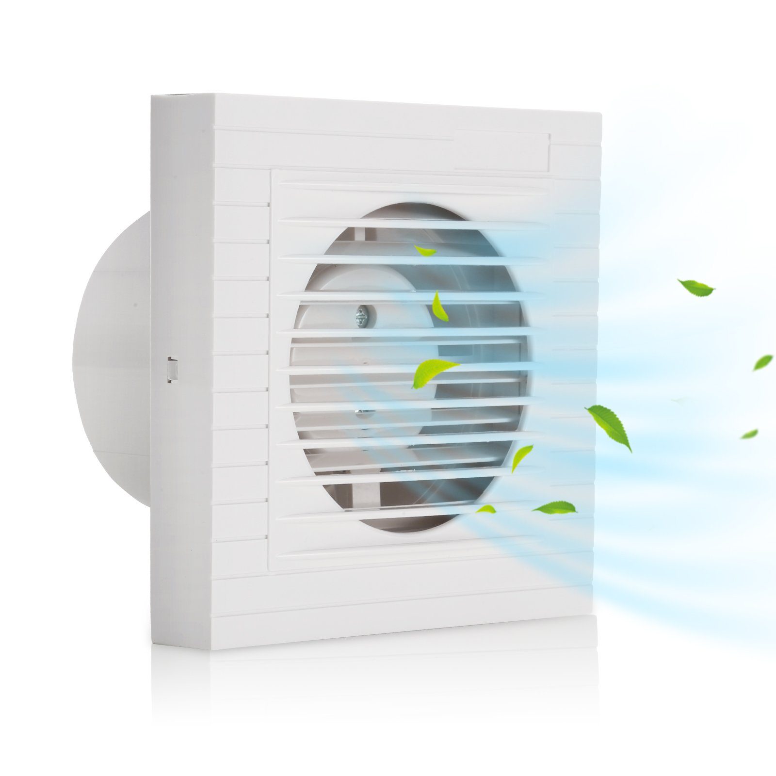 Gimisgu Wandventilator Badlüfter 100/150mm Ventilator Wandlüfter Mit Rückflussleitblech