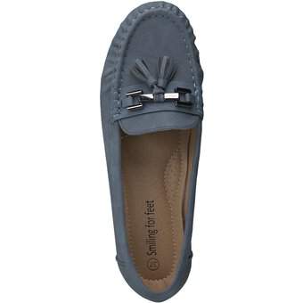 smiling for feet Mokassin in blau