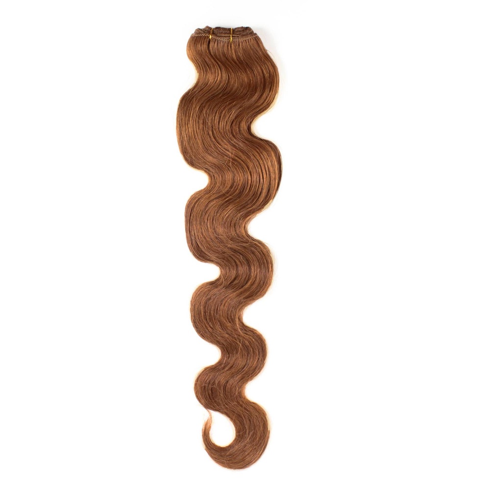 hair2heart Extensions Tissage cheveux naturels #8 Marron clair 100g extensions