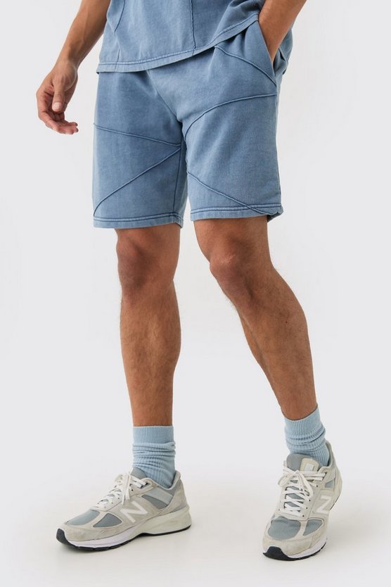 Relaxed Fit Pintuck Short