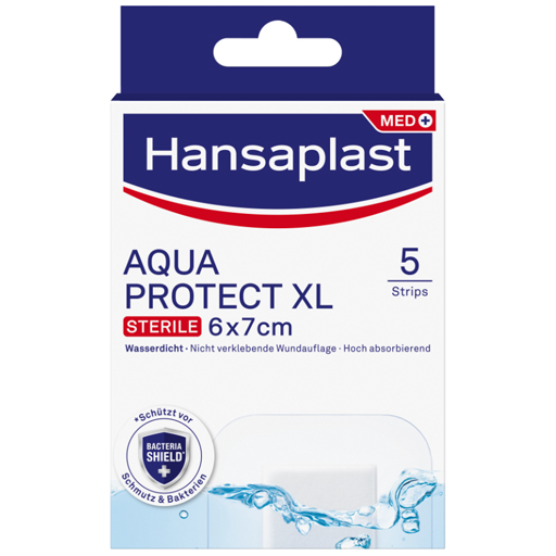 HANSAPLAST Aqua Protect Wundverb.steril 6x7 cm  5 St  Pflaster