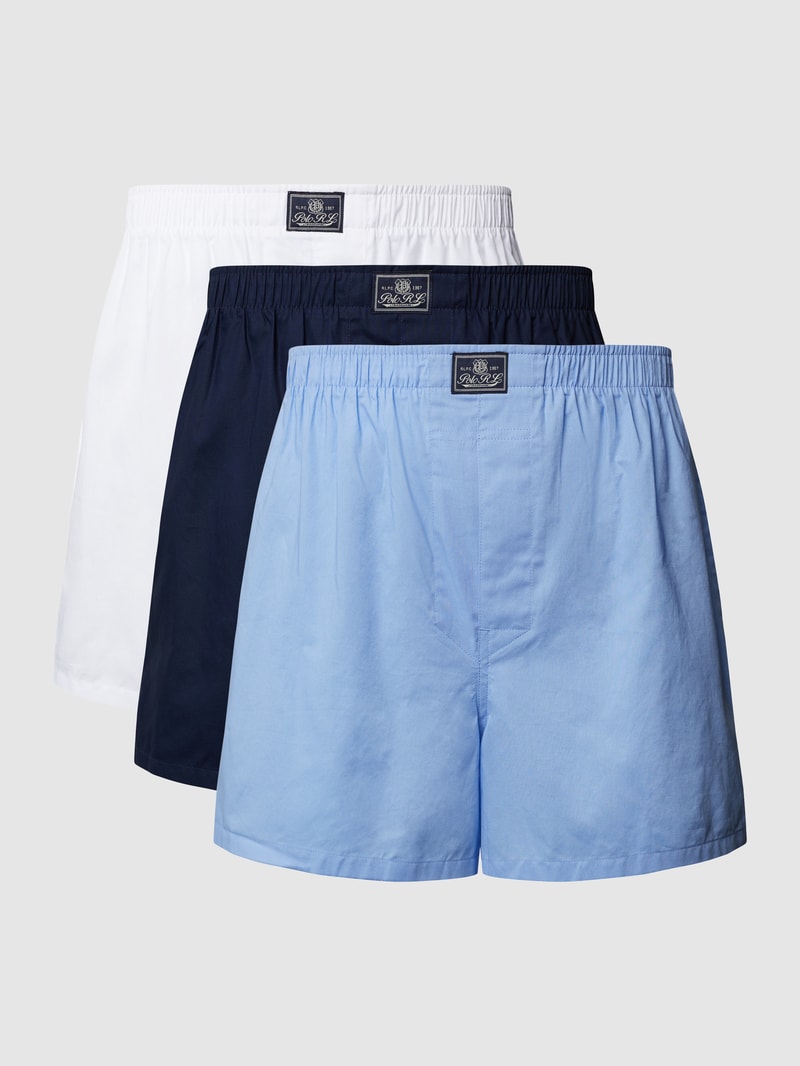 Boxershorts aus Baumwolle im 3er-Pack in offwhite