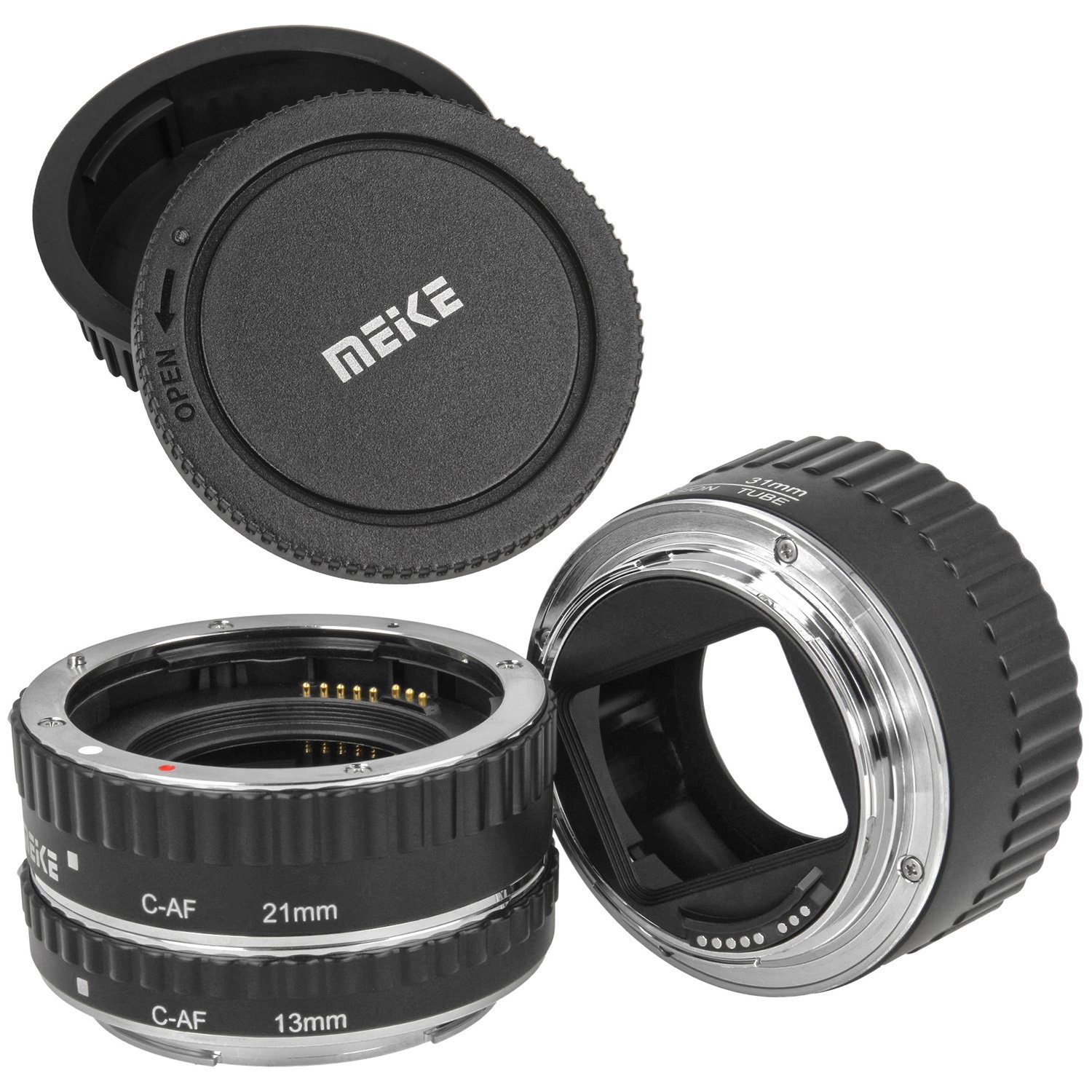Meike Automatik Zwischenringe für Canon 3-teilig 31/21/13mm für Makrofotos Makroobjektiv