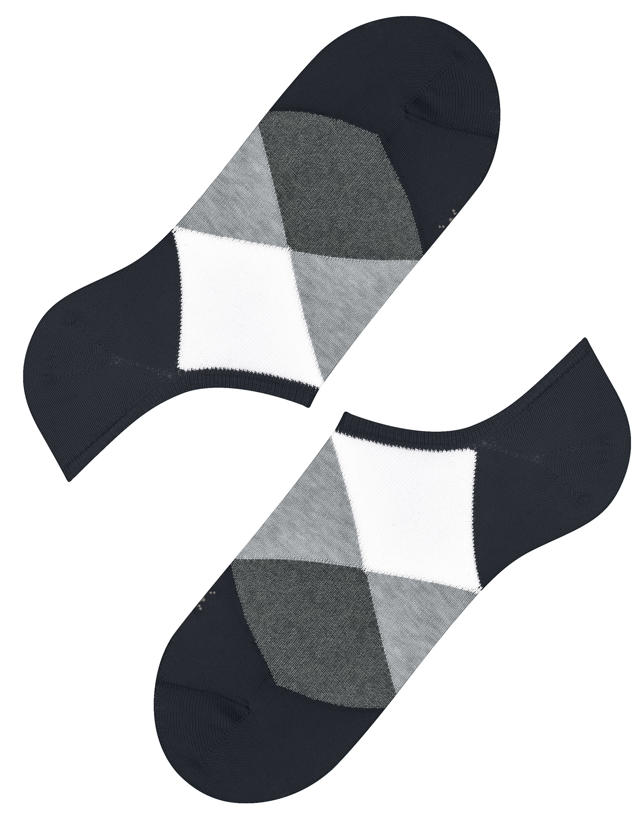 Burlington, Sneakersocken, Bio Baumwolle, schwarz-grau gemustert