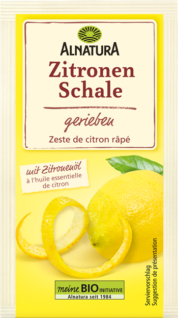 Alnatura Bio Zitronenschale Gerieben
