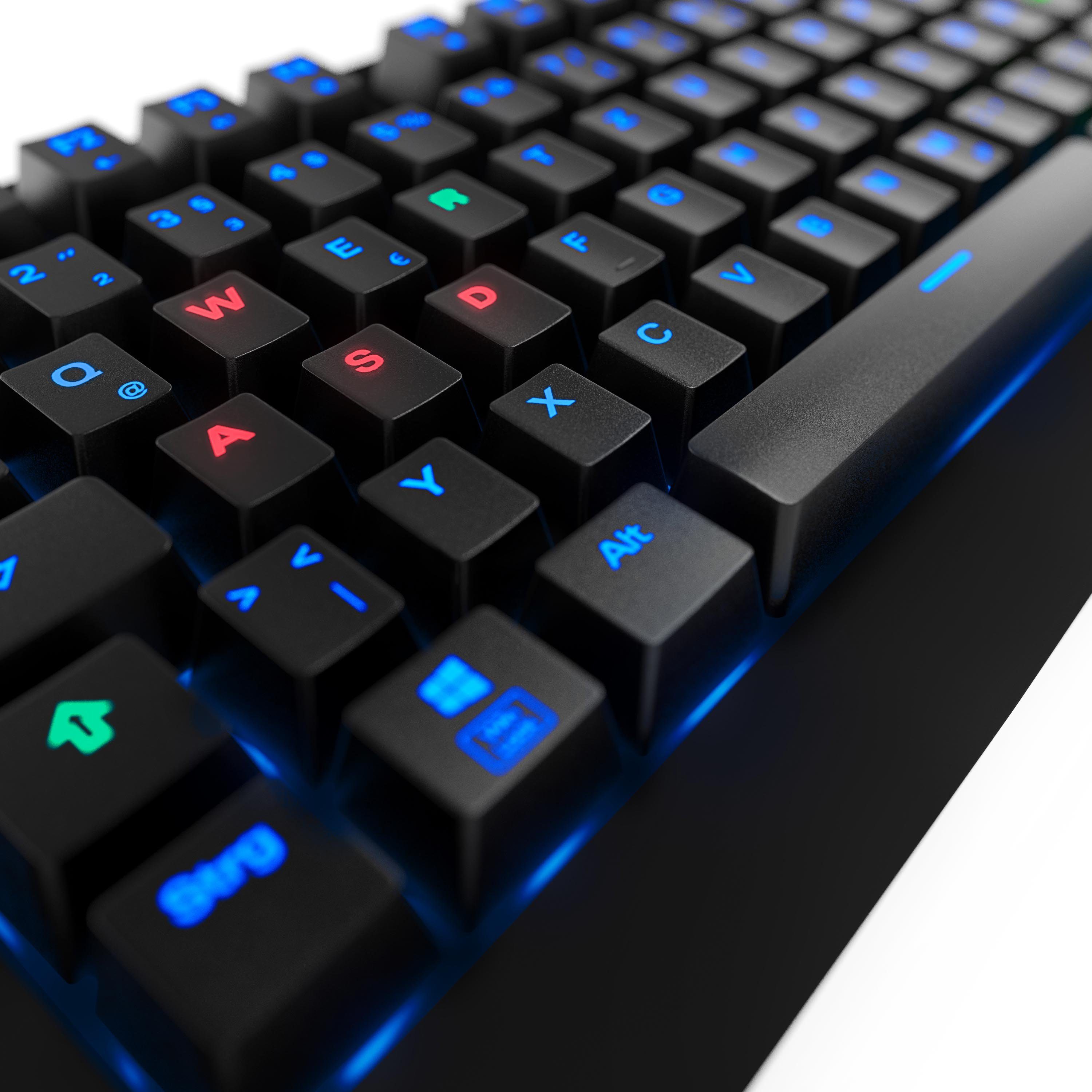 Titanwolf Gaming-Tastatur (mechanische Tastatur „Imperial“ Deutsches-Layout / RGB LED Beleuchtung)