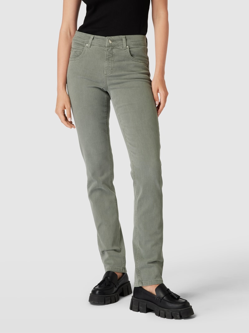 Jeans im 5-Pocket-Design Modell 'CICI' in khaki