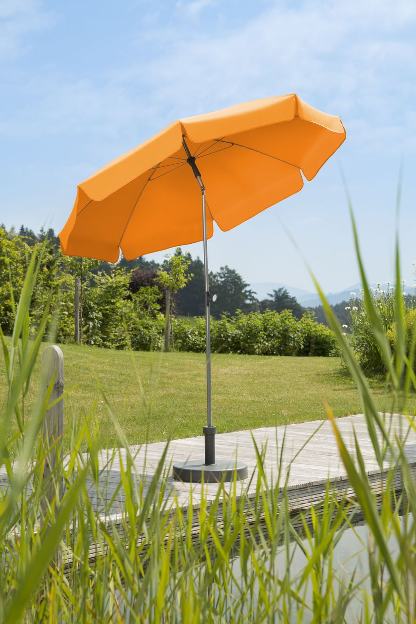 Schneider Schirme Schneider Sonnenschirm LOCARNO, ca. 200 cm Ø, mandarine