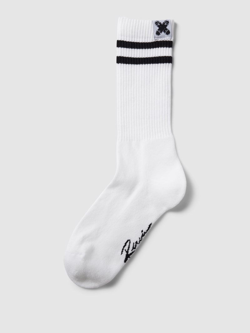 Socken mit Label-Detail in schwarz