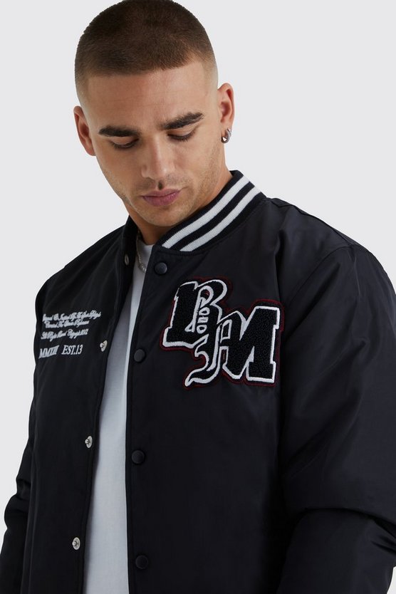 Nylon-Jacke mit Aufnähern