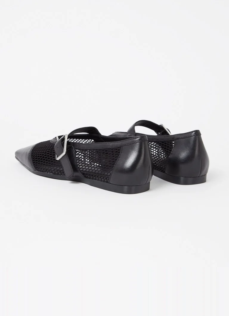 Ballerina Wioletta in rete con dettagli in pelle di Vagabond Shoemakers