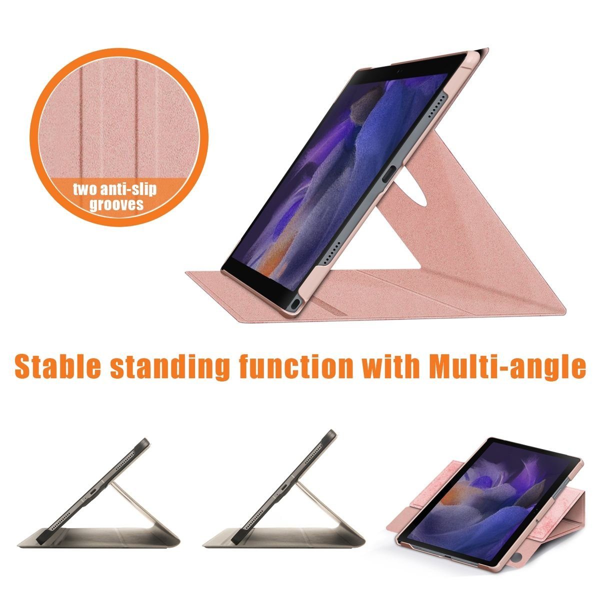 Wigento Tablet-Hülle Für Samsung Galaxy Tab A8 2021 10.5 Zoll +Stift Halterung Tasche Hülle