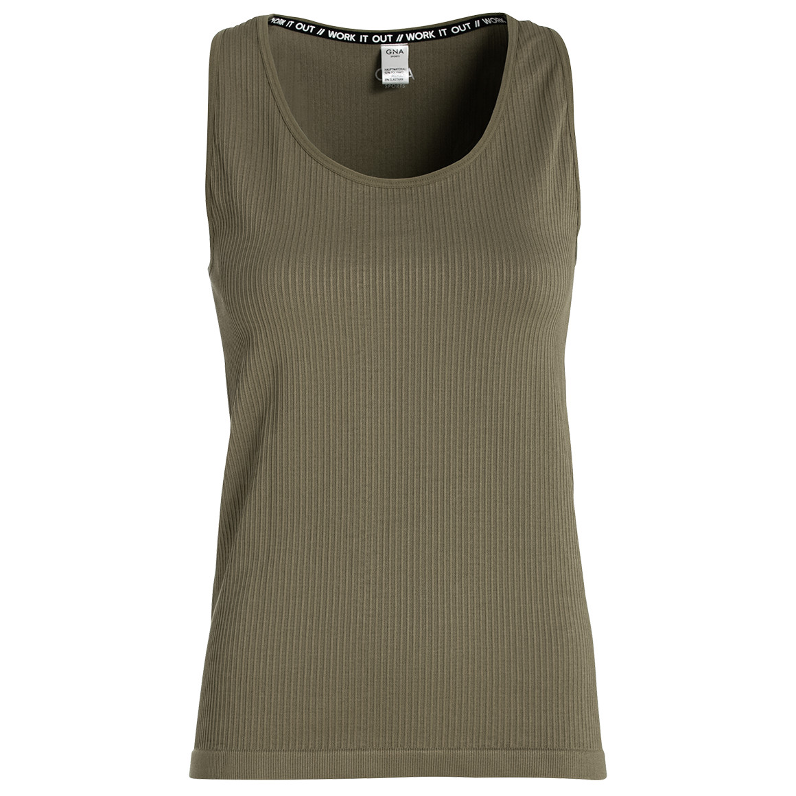Damen Sport-Top mit Rippstruktur