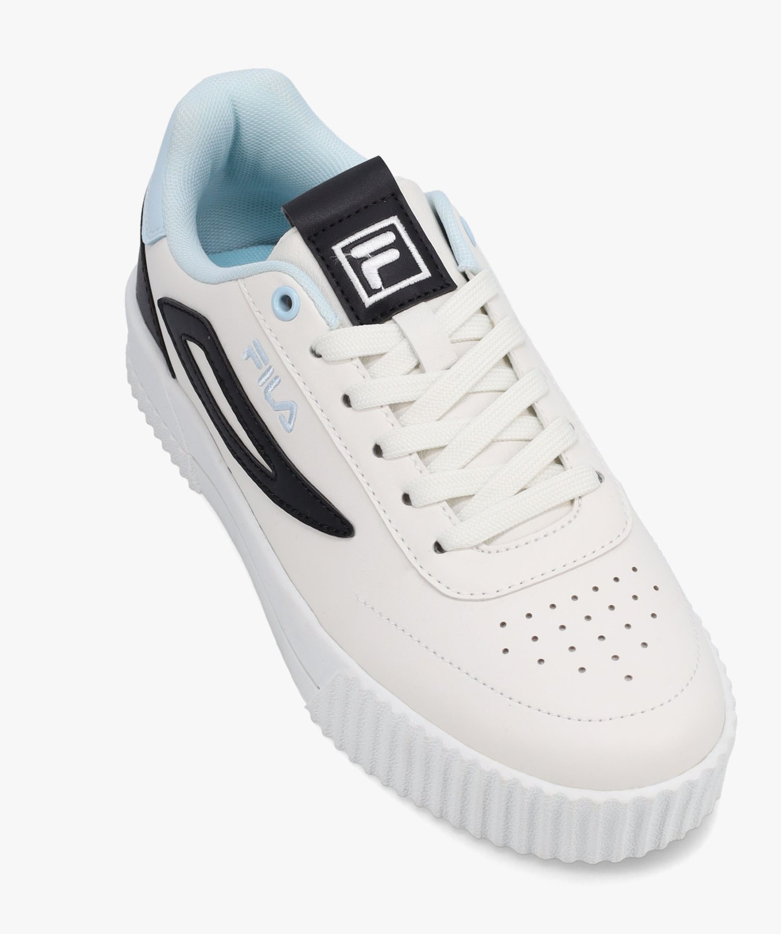 Tennis femme à détails colorés fermeture lacets – Fila ... ecru | GEMO