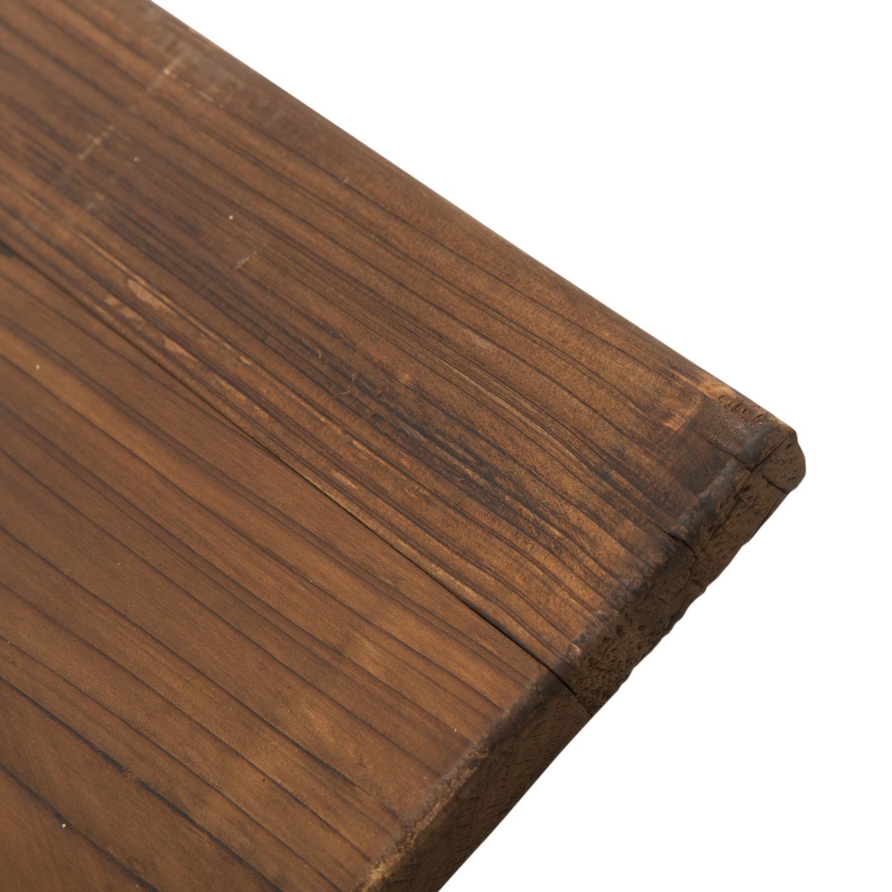 Outsunny Gartentisch, Balkontisch, Holztisch, Räderform, Witterungsbeständig, Massivholz, Natur, 113 x B60 x H65 cm