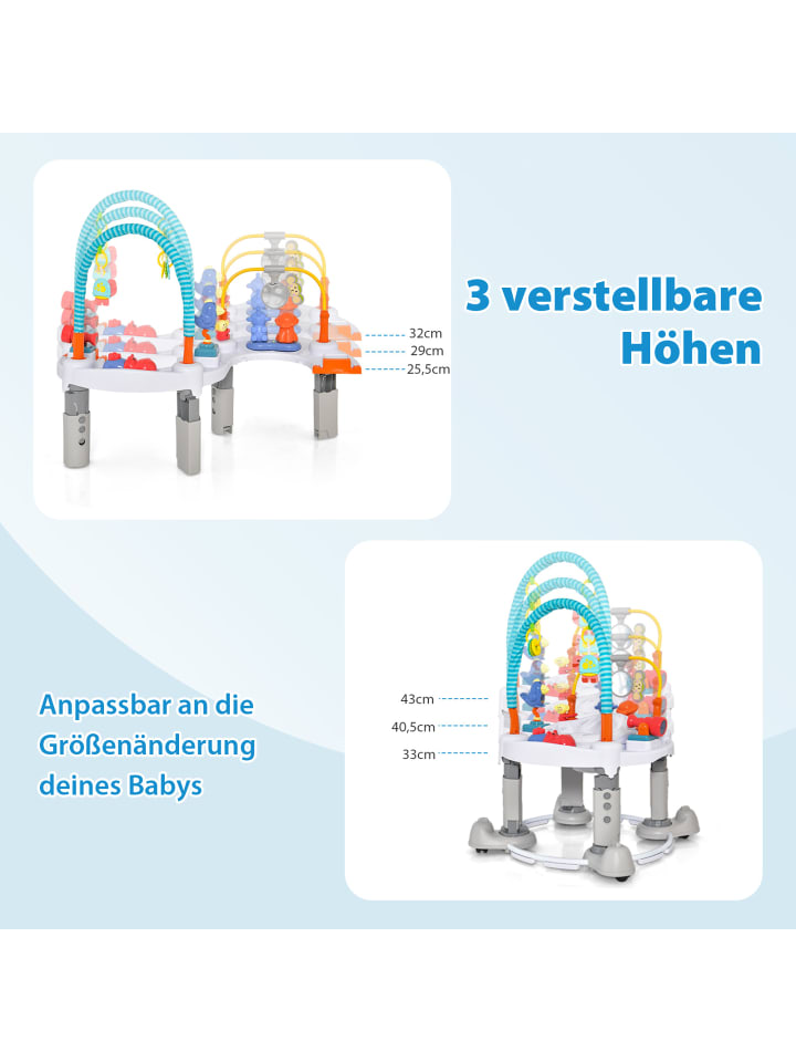 COSTWAY 4 in 1 Spielzentrum in Grau günstig kaufen onesize