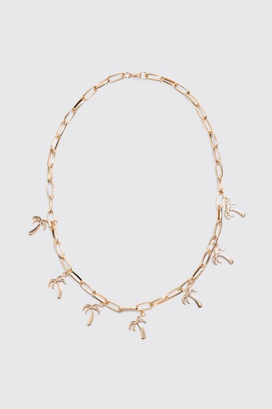 Palm Tree Charm Necklace