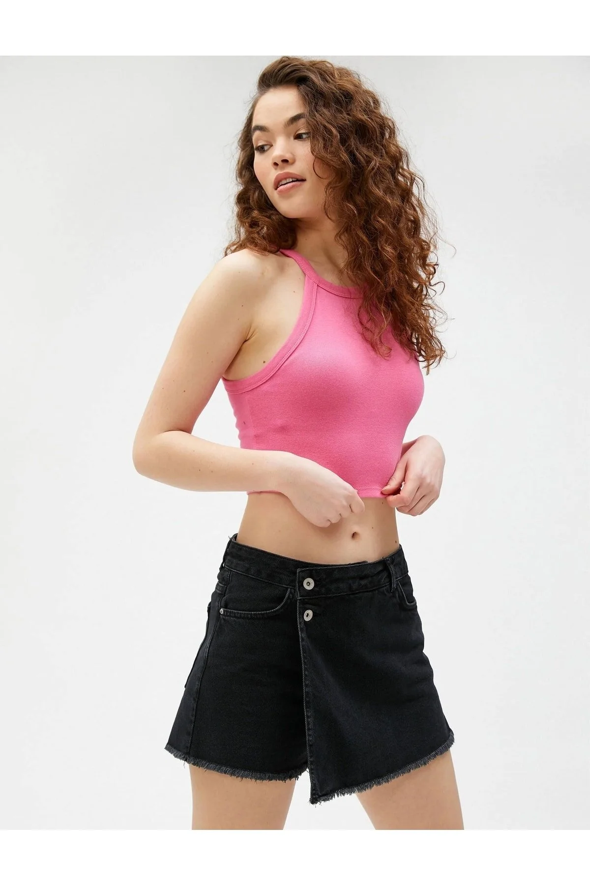 Koton  Damenjeans und Shorts Schwarz