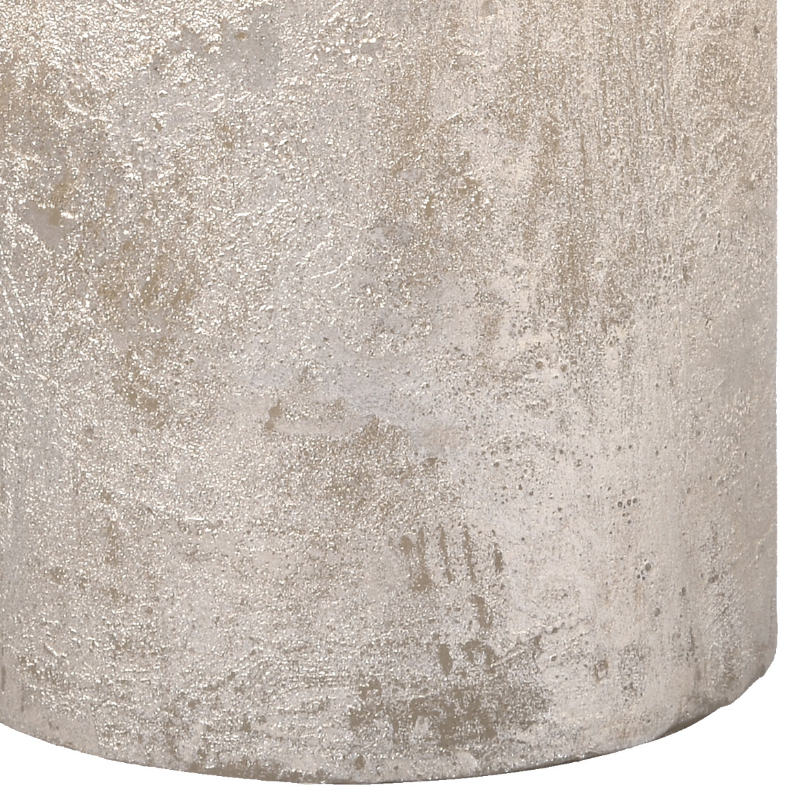 2 mittelgroße Kerzen im Metallic-Look