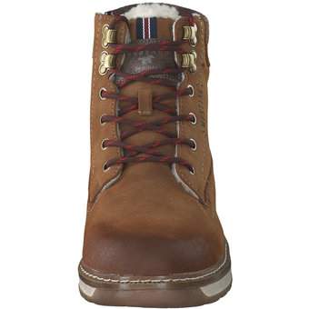 Mustang Schnür Boots in braun