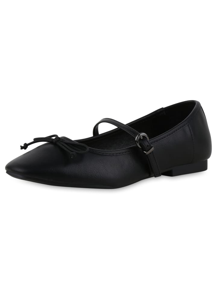 VAN HILL Riemchenballerinas Elizabeth in Schwarz günstig kaufen