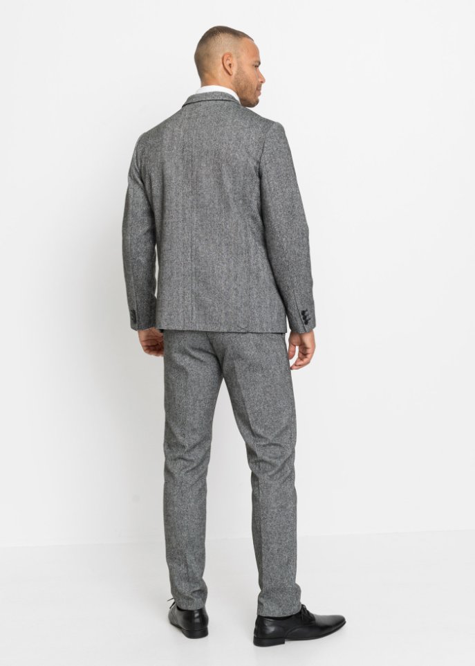 Anzug (4-tlg.Set): Sakko, Hose, Hemd, Krawatte, Slim Fit