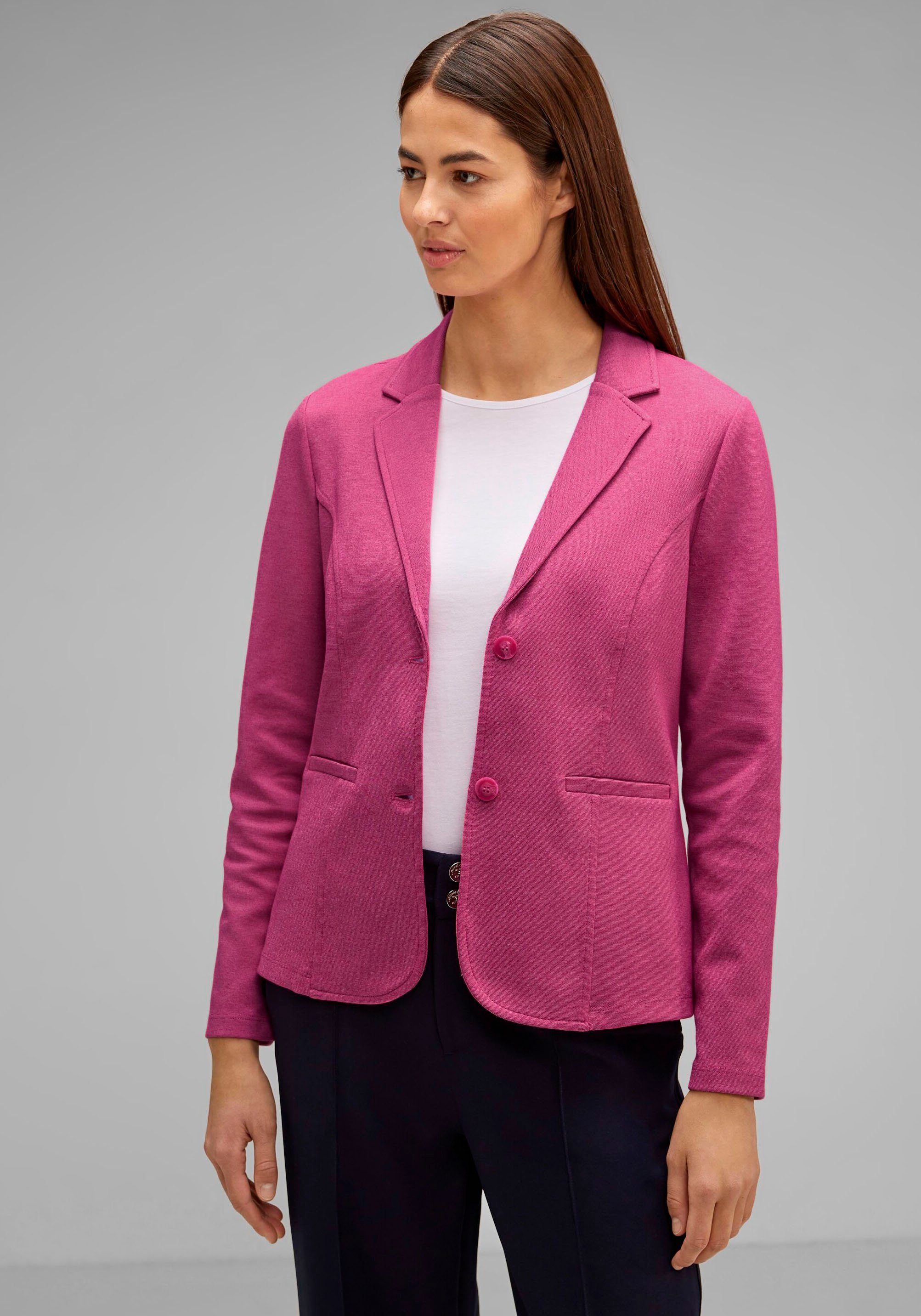 STREET ONE Jerseyblazer mit Knopfverschluss