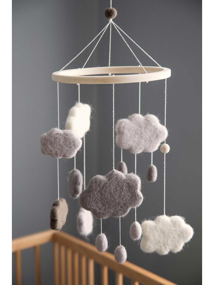 Sebra Mobile Wolken Filz grau 22 x 54 cm günstig kaufen onesize