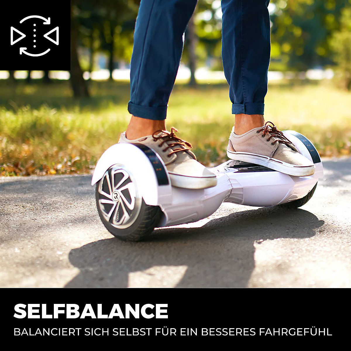 Kinder Elektrofahrzeuge E-Balance Hoverboard W2 - 8 Zoll - 700 W - 15 km/h - App