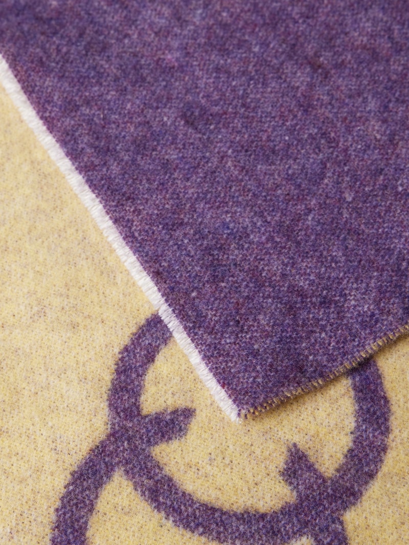 Schal mit Colour-Blocking-Design in flieder