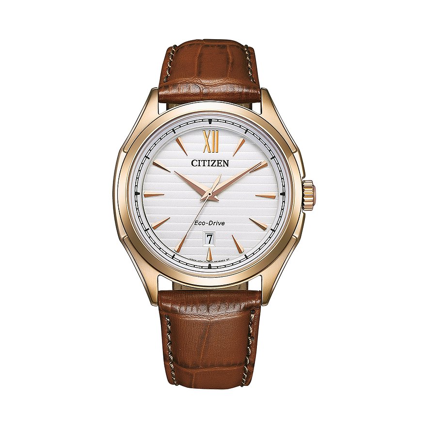 Citizen Herrenuhr Leder Eco Drive