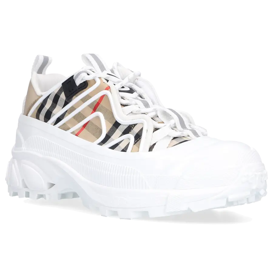 Burberry - Sneaker low ARTHUR Baumwolle - weiß