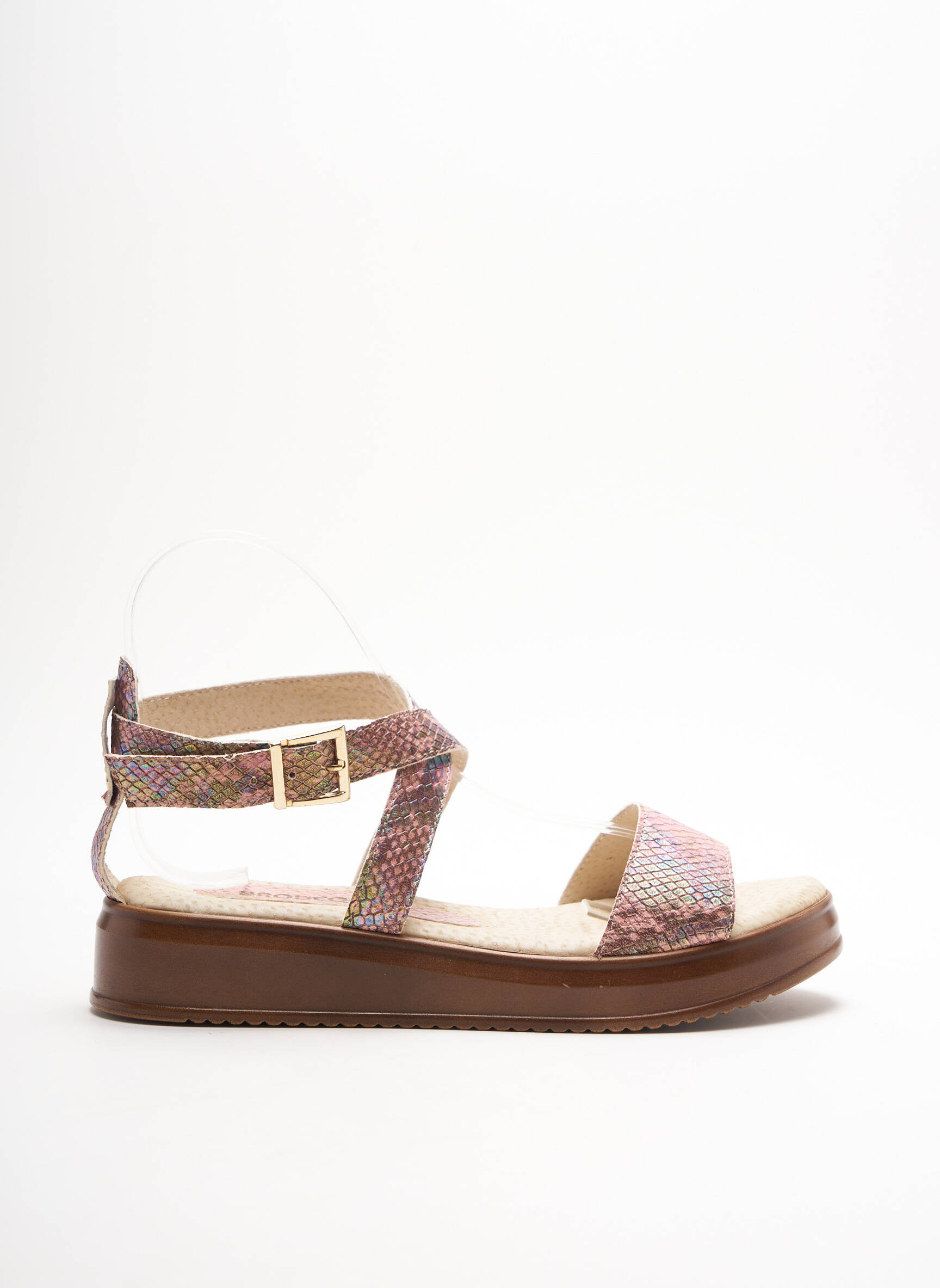 Brodequins Sandales Nu Pieds Femme couleur rose