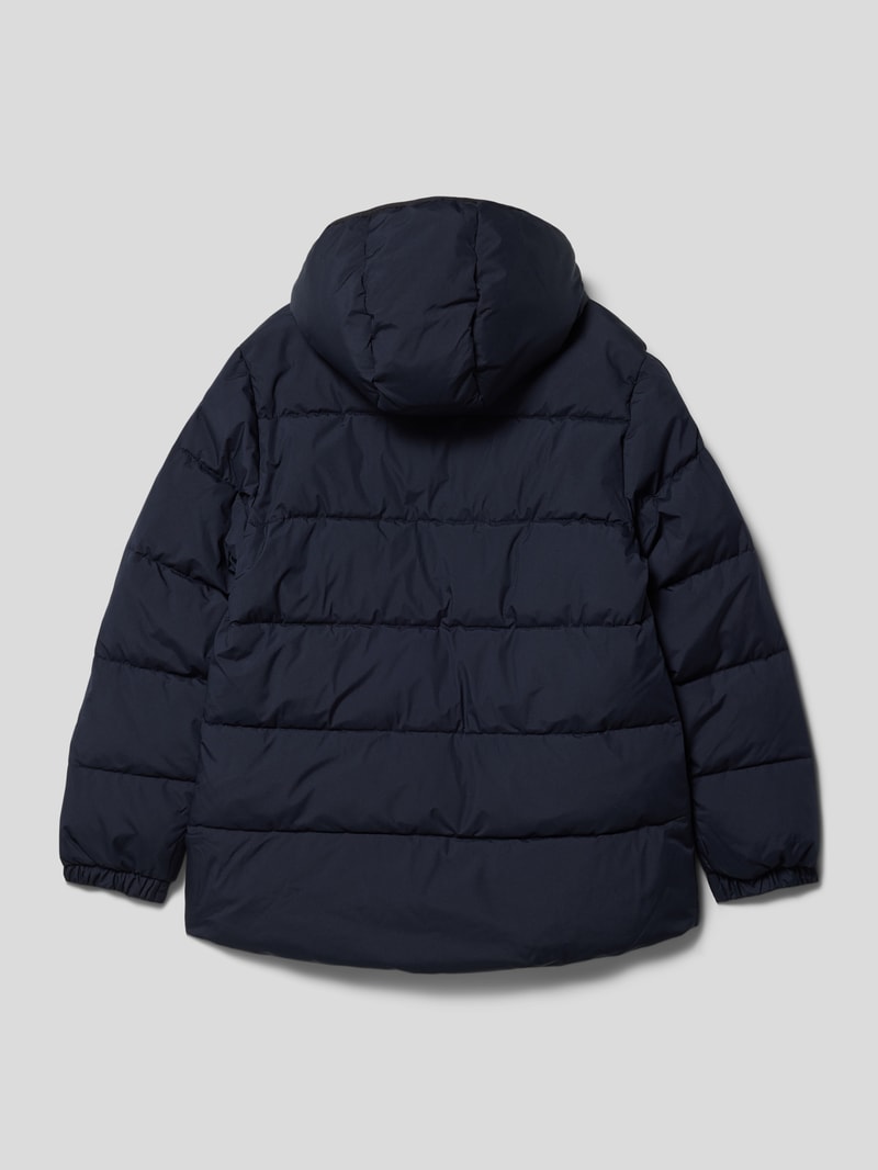 Steppjacke mit Label-Detail in marineblau