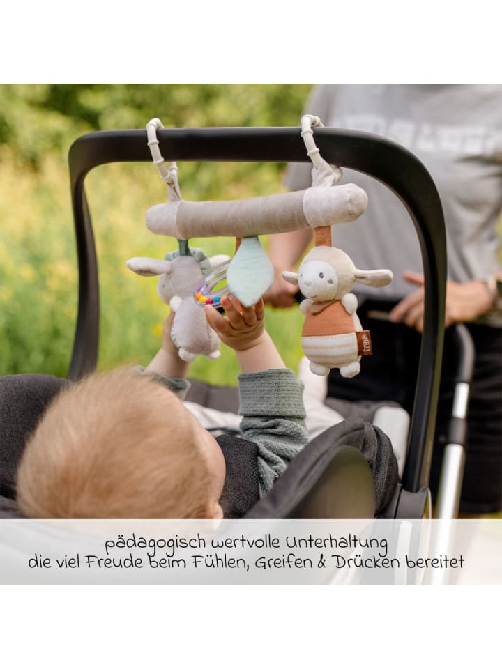Fehn Activity-Trapez mit Rassel & Quietsche - Esel & Schaf in grau,bunt günstig kaufen onesize