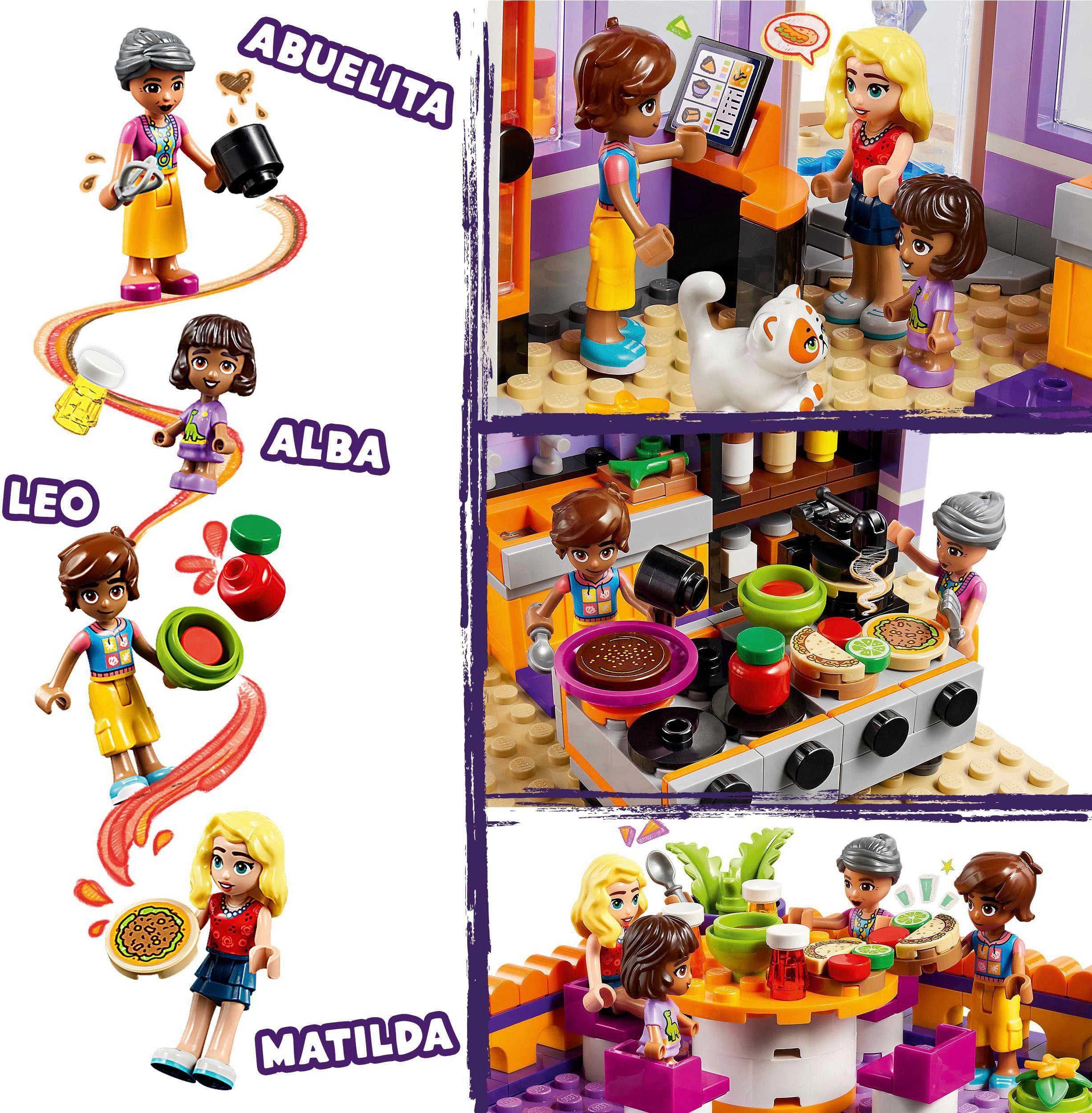 LEGO® Konstruktionsspielsteine Heartlake City Gemeinschaftsküche (41747), LEGO® Friends, (695 St), Made in Europe